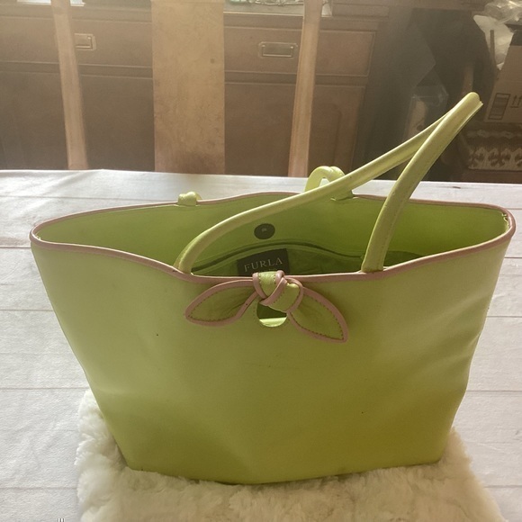 Furla Accessories - FURLA Lime Green Leather Purse